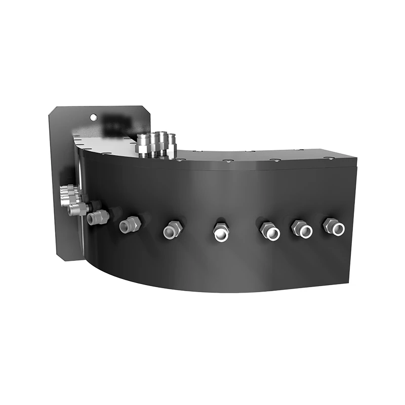 M&oacute;dulo experimental de fluxo de tubo de curvatura quadrada F105