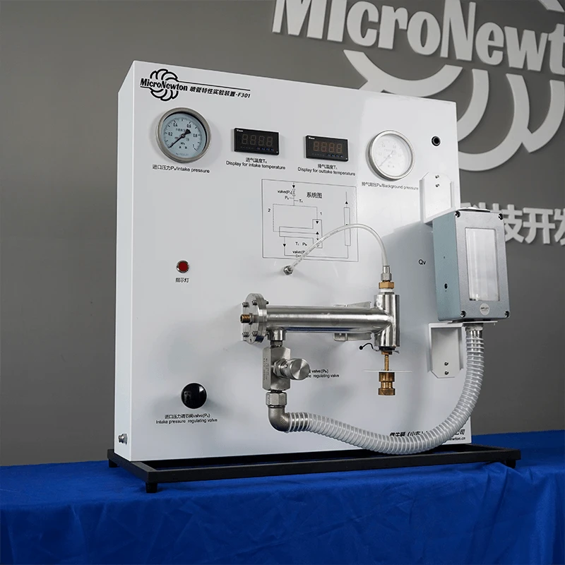 Aparelho experimental de desempenho de bocal F301