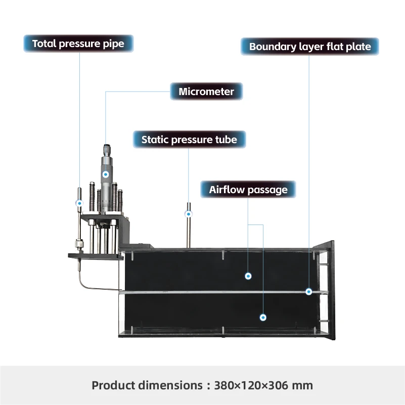 M&oacute;dulo experimental de camada limite de placa plana F103