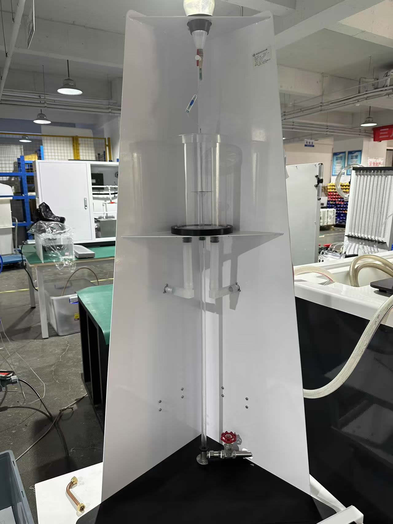 Equipamento de demonstração do regime de fluxo do aparelho Osborne Reynolds para laboratório de mecânica de fluidos