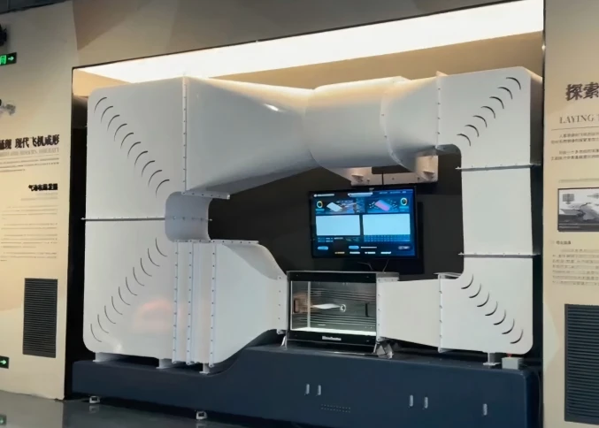 T&uacute;nel de vento personalizado do museu de avia&ccedil;&atilde;o d&aacute; vida &agrave; aerodin&acirc;mica na Northwestern Polytechnical University