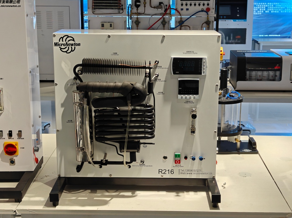 Sistema de refrigeração por absorção de vapor enviado para ensino de laboratório de refrigeração 